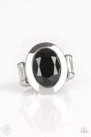 Deal or NOIR Deal - Black Ring - Paparazzi Accessories #1330