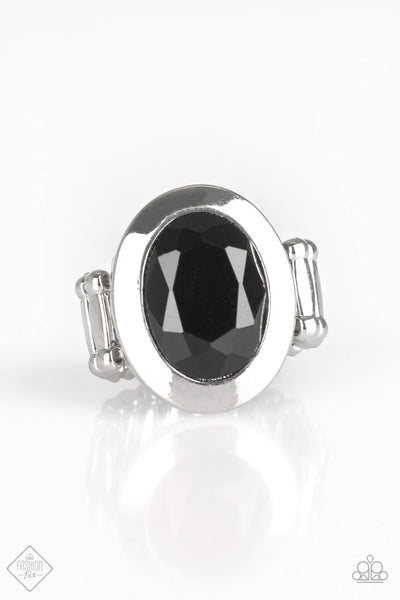 Deal or NOIR Deal - Black Ring - Paparazzi Accessories #1330