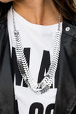 Paparazzi - Industrial Illumination - Silver Necklace Fashion Fix