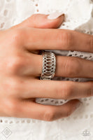 Paparazzi - Here We VERTIGO - Silver Paparazzi Ring Fashion Fix