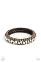 Paparazzi - Crafted Coals - Brass Bracelet Bangle Fashion Fix