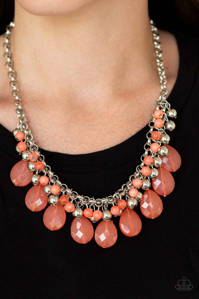 Trending Tropicana - Orange Necklace Paparazzi #1410