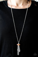 Paparazzi - Passports and Paris - Orange Necklace#1439 (D)