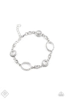 Paparazzi - Wedding Day Demure - White Bracelet Clasp Fashion fix