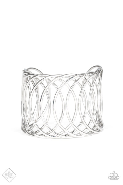 Paparazzi - Dizzyingly Diva - Silver Bracelet Cuff Fashion Fix