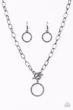 Paparazzi - All In Favor  - Black Necklace #2115 (D)