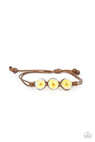 Paparazzi - Prairie Persuasion - Yellow Bracelet Sliding Knot