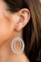 Paparazzi - Deluxe Luxury - White Earrings Fashion Fix