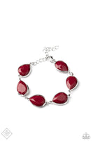 Paparazzi -  REIGNy Days - Red Bracelet Clasp Fashion Fix