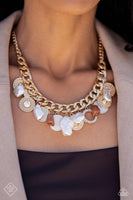Paparazzi - Now SEA Here - Gold Necklace Fashion Fix