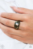 Paparazzi - Shimmer in Time - Brass Paparazzi Ring Fashon Fix