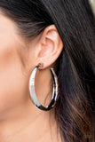Paparazzi - Lets Get Ready To Rumble! - Silver Earrings Hoop Fashion Fix