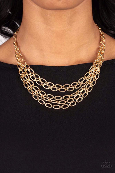 Paparazzi - House of CHAIN - Gold Necklace