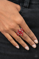 Paparazzi - Seeing Eye to Cats Eye - Red Paparazzi Ring Cat's Eye Stone