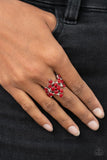 Paparazzi - Seeing Eye to Cats Eye - Red Paparazzi Ring Cat's Eye Stone