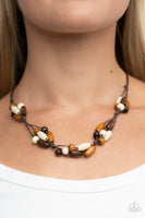 Paparazzi - Outback Epic - Brown Necklace Urban (Fashion Fix Exclusive)