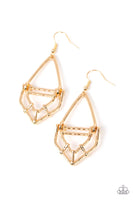 Paparazzi - Artisan Apparatus - Gold Earrings