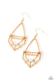 Paparazzi - Artisan Apparatus - Gold Earrings