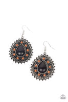 Paparazzi - Sagebrush Sabbatical - Black Earrings (Fashion Fix Exclusive)