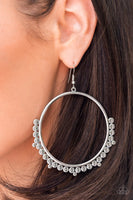 Paparazzi - Ultra Untamable - Silver Earrings Fashion Fix
