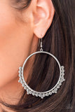 Paparazzi - Ultra Untamable - Silver Earrings Fashion Fix