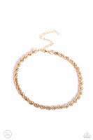 Paparazzi - Never Lose ROPE - Gold Necklace (Fashion Fix Exclusive)