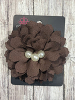 Paparazzi Brown Flower Hair Accessory #1698