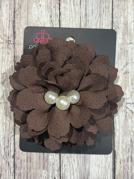 Paparazzi Brown Flower Hair Accessory #1698