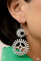 Paparazzi - I Have a STEAMPUNK - White Earrings Fashion Fix