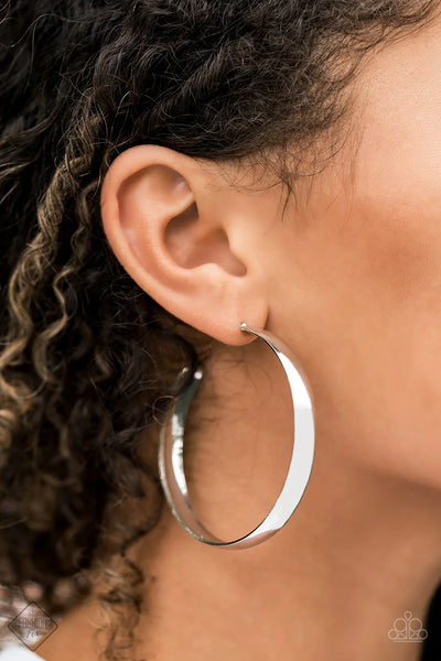 Paparazzi - A Double Feature - Silver Hoop Earrings Fashion Fix
