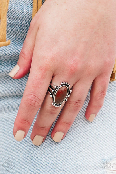Stone Arches - Brown Paparazzi Ring #1745