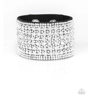 Paparazzi - Power Trippin - Black Bracelet