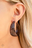 Paparazzi - Mother Nature Medley - Copper Earrings Hoop Fashion Fix