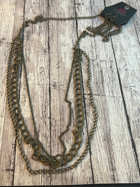 Paparazzi Brass Necklace  #1900