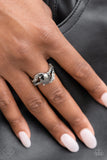 Paparazzi - Blockbuster Boom - Silver Paparazzi Ring
