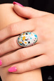 Paparazzi - Terrazzo Tease - White Paparazzi Ring