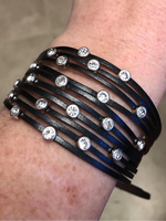 Paparazzi - Meant To BEAM - Black Bracelet Snap