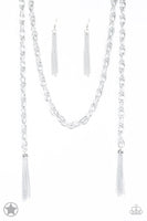 Paparazzi - SCARFed for Attention - Silver Necklace Blockbuster