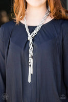 Paparazzi - SCARFed for Attention - Silver Necklace Blockbuster