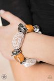 Paparazzi -  Glaze of Glory - Peach Bracelet Stretchy Blockbuster