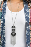 Paparazzi - Tassel Tycoon - White Necklace Fashion Fix
