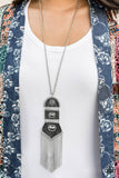 Paparazzi - Tassel Tycoon - White Necklace Fashion Fix