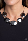 Paparazzi - That RING You Do - Black Necklace (Fashion Fix Exclusive)