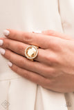 Paparazzi - Crown Culture - Gold Paparazzi Ring Fashion Fix