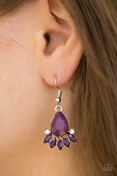 Paparazzi - Meant To BEAD - Purple Earrings #2254 (D)