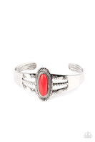 Paparazzi - Wanderlust Walkabout - Red Bracelet Cuff