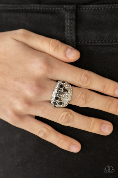 Imperial Incandescence - Black Paparazzi Ring #2439