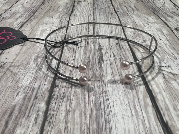 Paparazzi Pink Silver Cuff Bracelet #2449