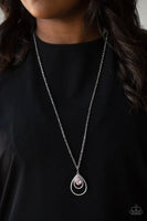 Paparazzi - Teardrop Drama - Pink Necklace