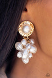 Paparazzi - Long Time No SEA - Gold Post Earrings Fashion Fix